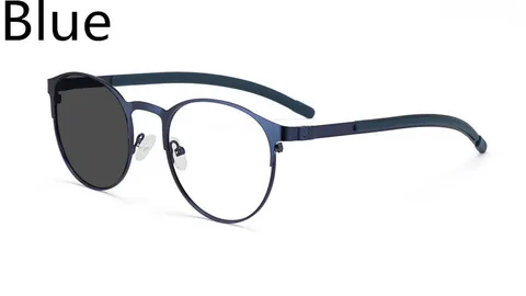 Новинка 2021, круглые фотохромные мужские и женские очки из титанового сплава в ретро-стиле, очки для коррекции миопии, оптические корректирующие очки