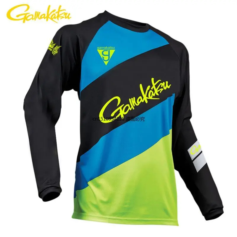 

2022 Gamakatsu Anti-sweat Fishing T Shirt Outroor Fishing Sports Wear Cycling Clothes Sun Protection Breathable Fishing Tshirt