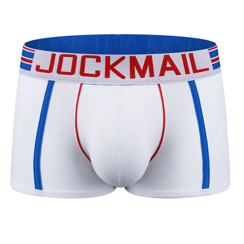 

JOCKMAIL Новое сексуальное мужское нижнее белье, мягкие боксеры, хлопковые боксеры, мужские однотонные боксеры, сексуальное мужское нижнее бел...