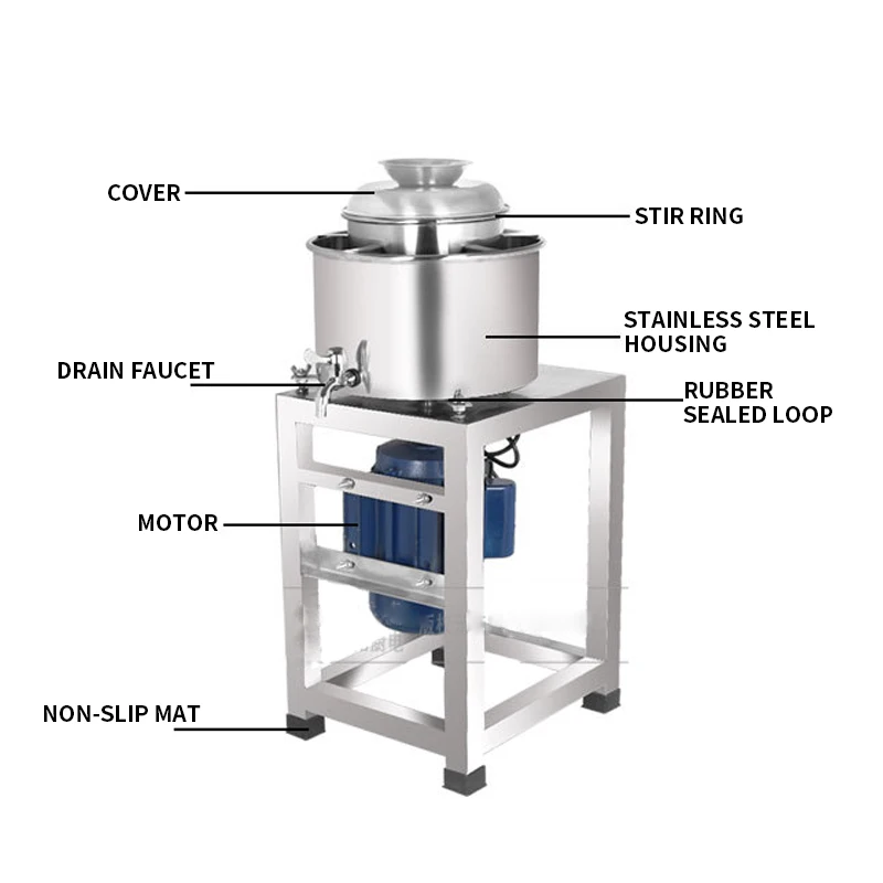 

Commercial 4kg/time Electric Meat Mincer Grinder Processing Garlic Ginger Machine Type 24 Meatball Beater Stainless Steel