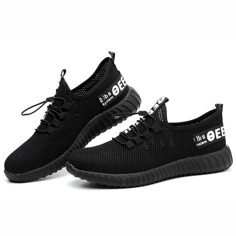 Ботинки мужские рабочие без шнуровки дышащие боты защита от проколов защитная