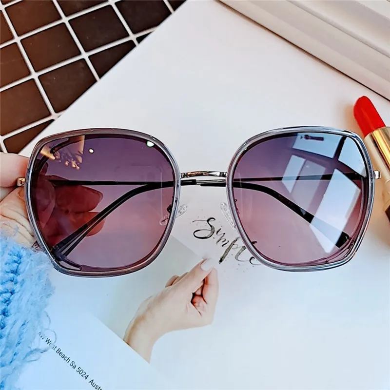 2020 Women's Glasses Korean Version of The Sunglasses Retro Vintage Round Face Thin Sunshade Driving Sun Eyeglasses UV | Аксессуары