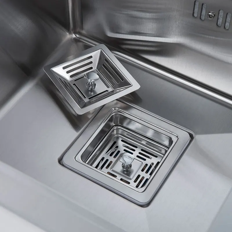 

black Hidden Kitchen sink bowl Bar 304 Stainless Steel Balcony Concealed black kitchen sink Bar sink With clean water tap