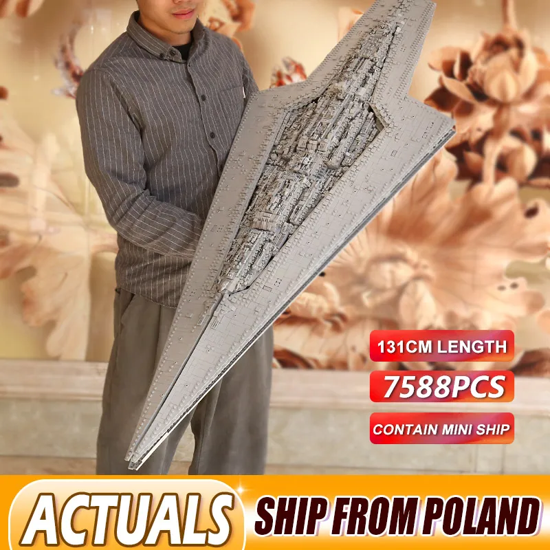 Dhl 05028 совместимый с Lepining 10221 суперразрушитель набор MOC 15881 строительные блоки