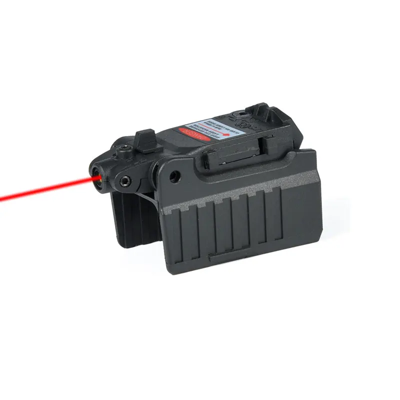 Черный Тактический лазерный прицел для страйкбола кВА ККС Glock17 19 22 23 25 26 27 28 Размеры 31, 32, 33, 34, 35, 37, 38, пистолет железа задний прицел красная лазерная указка - Цвет: Черный