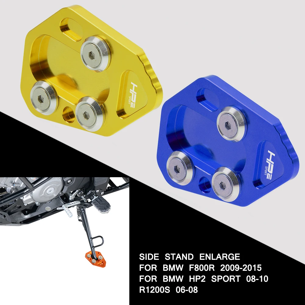 

Motorcycle Accessories Side Stand Enlarge Kickstand Extension Plate Pad for BMW HP2 SPORT 08-10 HP 2 HP2SPORT 2008 2009 2010 09