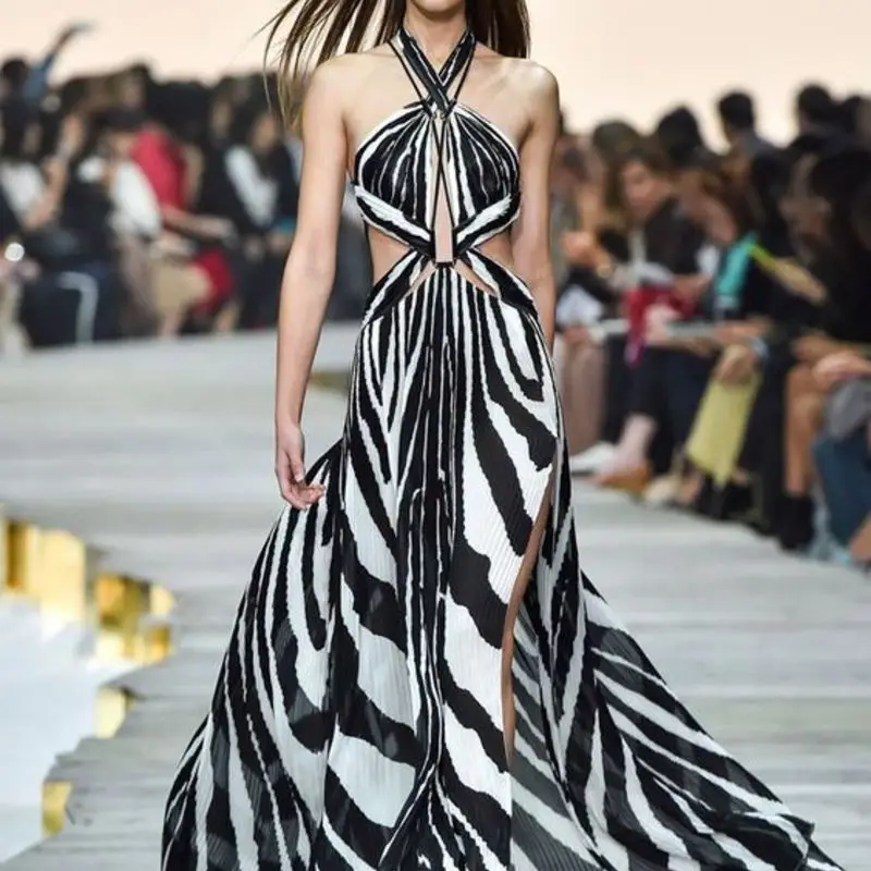 Топ пляжная одежда купальник винтажный бандажный с открытой спиной полосатый