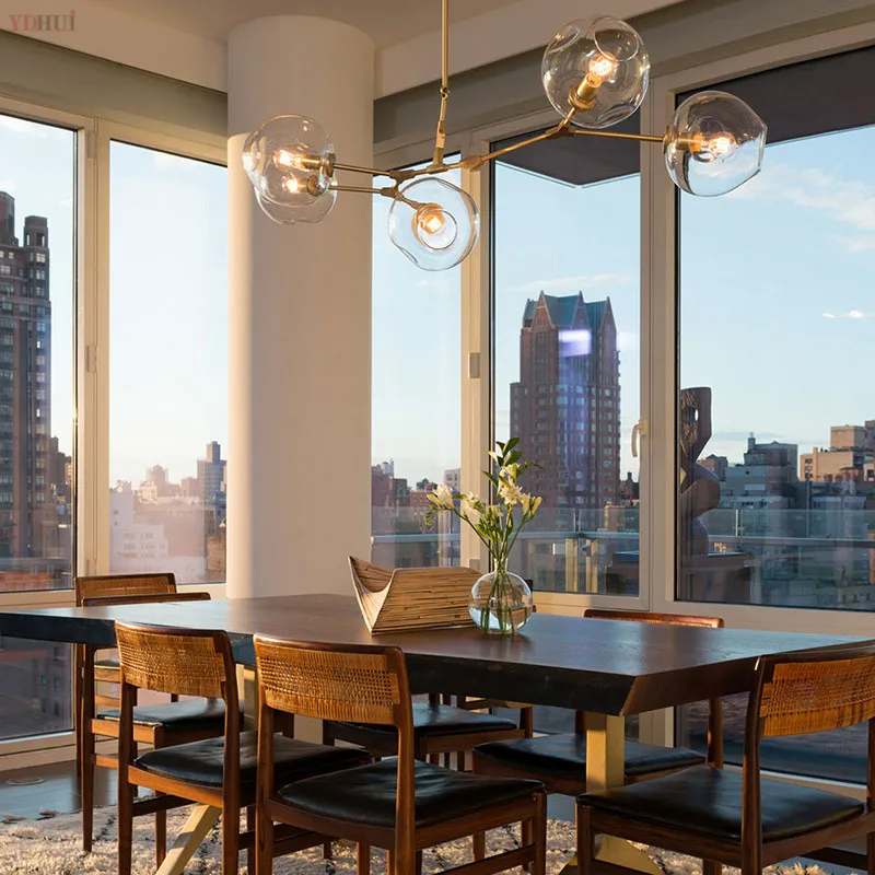 Современная люстра в скандинавском стиле светодиодный потолочный светильник