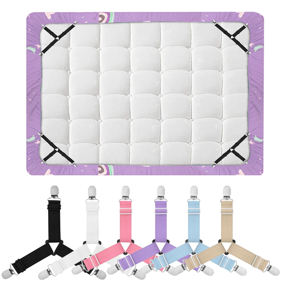 4 шт./компл. 3 зажима регулируемый держатель для углов кровати зажимы наматрасника