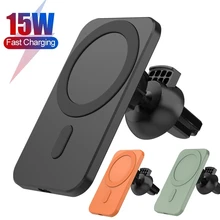 15W Car Wireless Chargers Magnetic Fast Charging Phone Holder For iPhone 12 Pro Max Mini Magsafe Car Charger Mount Holder Belkin