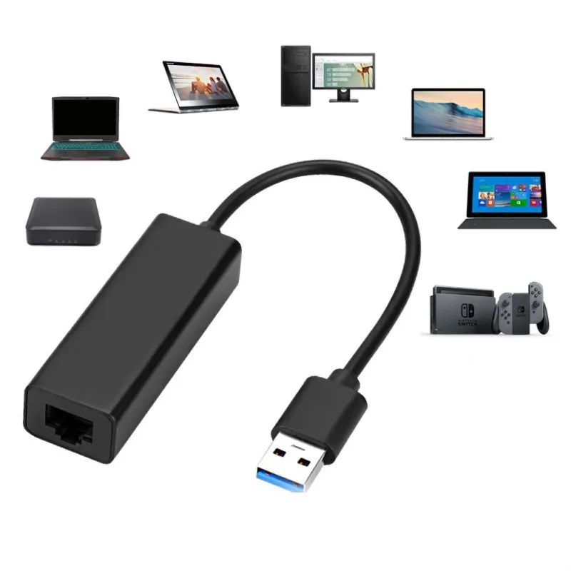 USB сетевой адаптер Сетевая карта 100 м RJ45 проводной Ethernet LAN конвертер для wii/wii