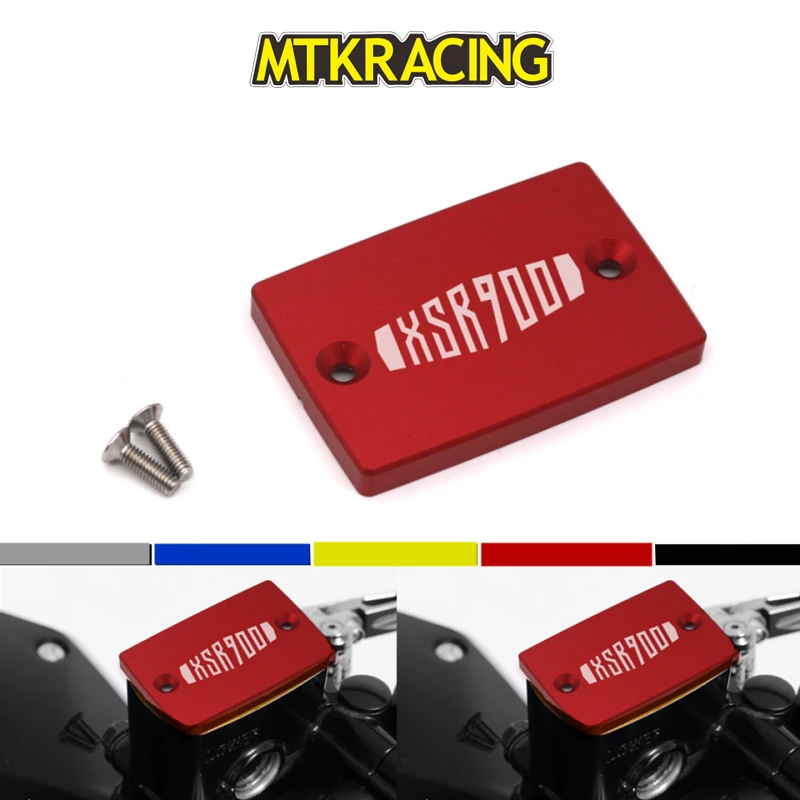 

FOR YAMAHA XSR 900 XSR-900 XSR900 CNC Aluminum Motorcycle Brake Fluid Fuel Reservoir Tank Cap Cover