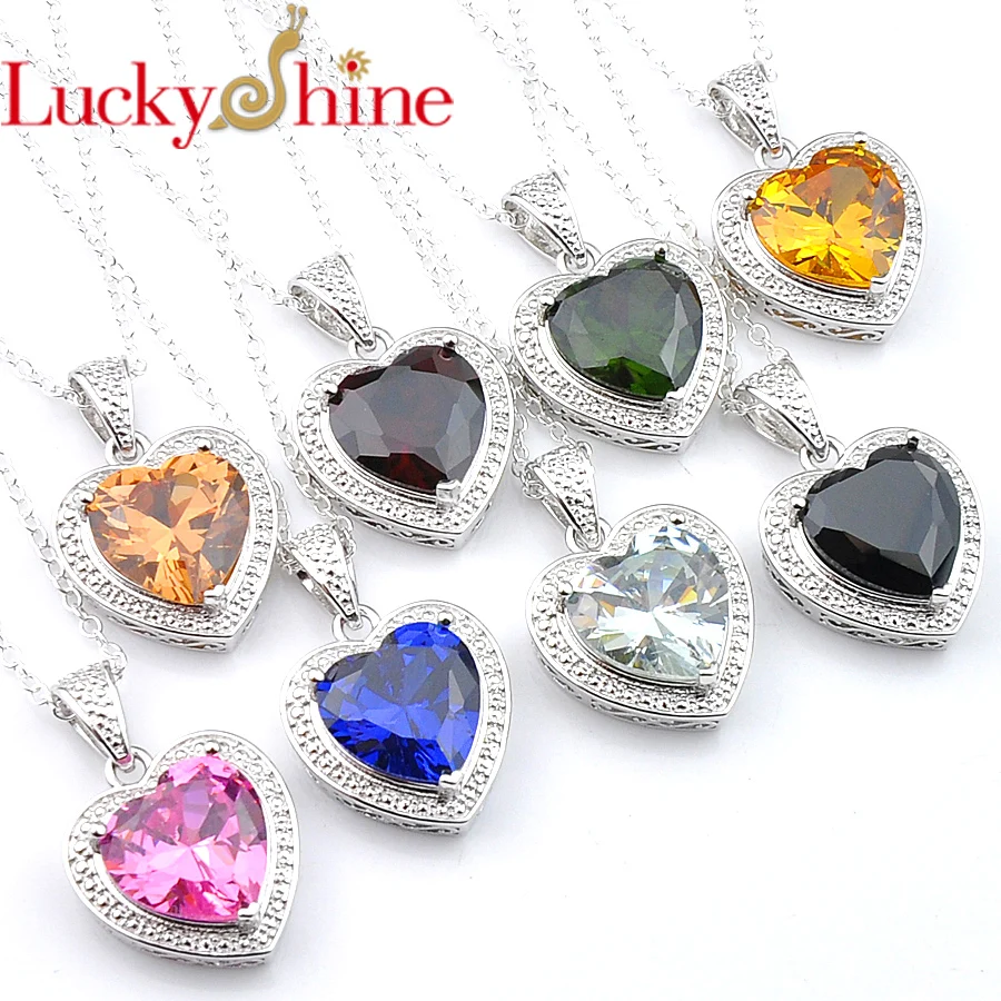 Luckyshine Свадебные украшения в подарок 8 цветов уникальные винтажные подвески форме