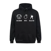 cute real estate for women dog mom wife realtor hoodie personalized hoodies for men sweatshirts beach sportswears high quality
