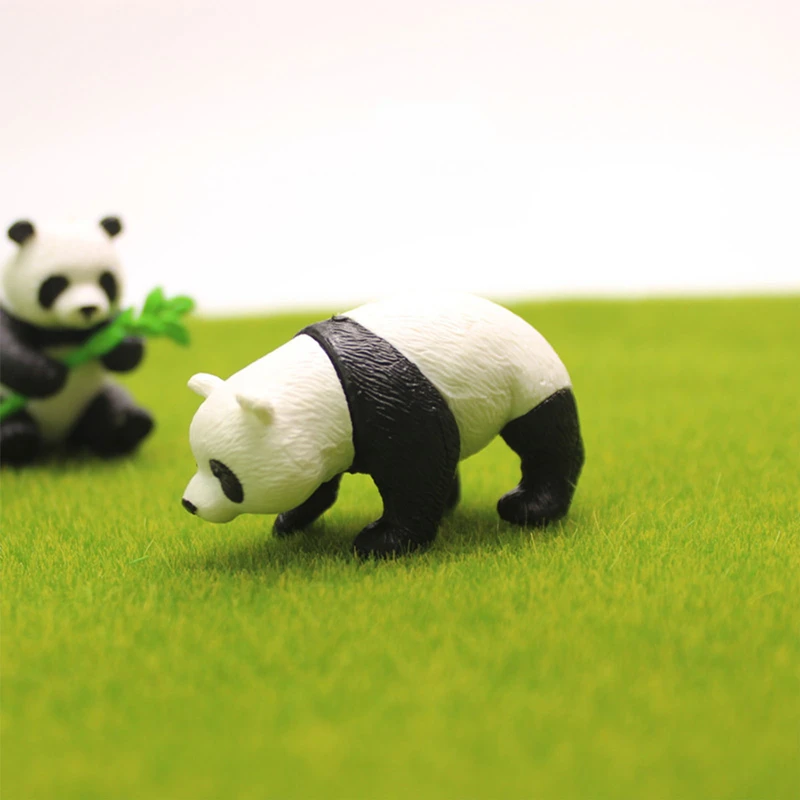4 шт./компл. с милой пандой фигурка из ПВХ Забавный украшение для сказочного сада