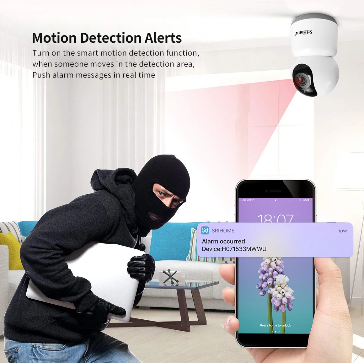 Srihome SH038 4.0MP Q-HD 2 4G/5G двухдиапазонный Wi-Fi IP Беспроводной звездного неба Камера