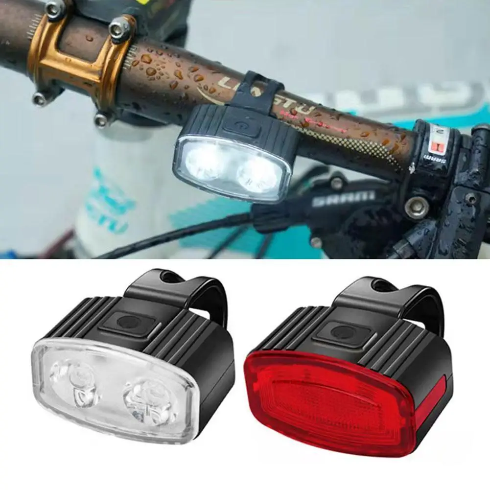 

2 шт., светодиодные передние и задние фонари для велосипеда
