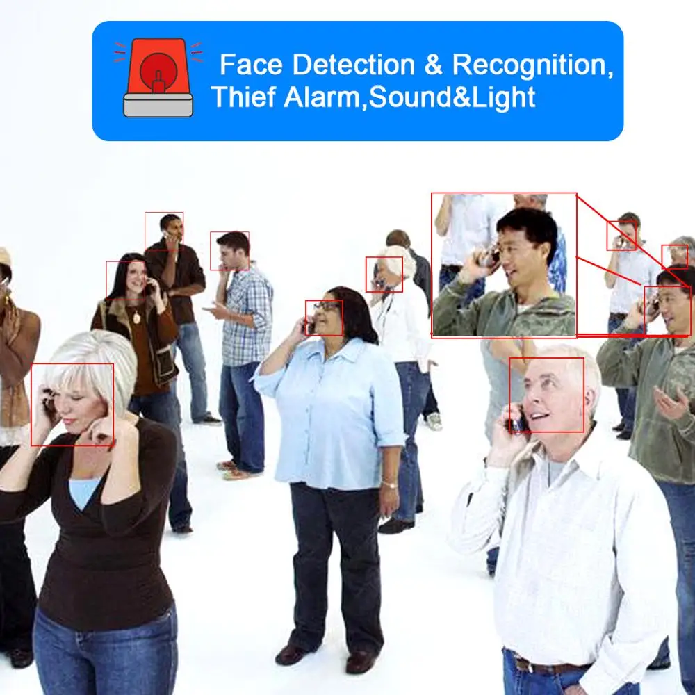 Камера с распознаванием лица система безопасности POE 4 канала 1080P|Камеры