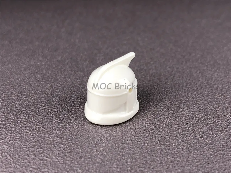 20 шт./лот MOC кирпичи фигурки белые головные уборы для шлема Аксессуары DIY части
