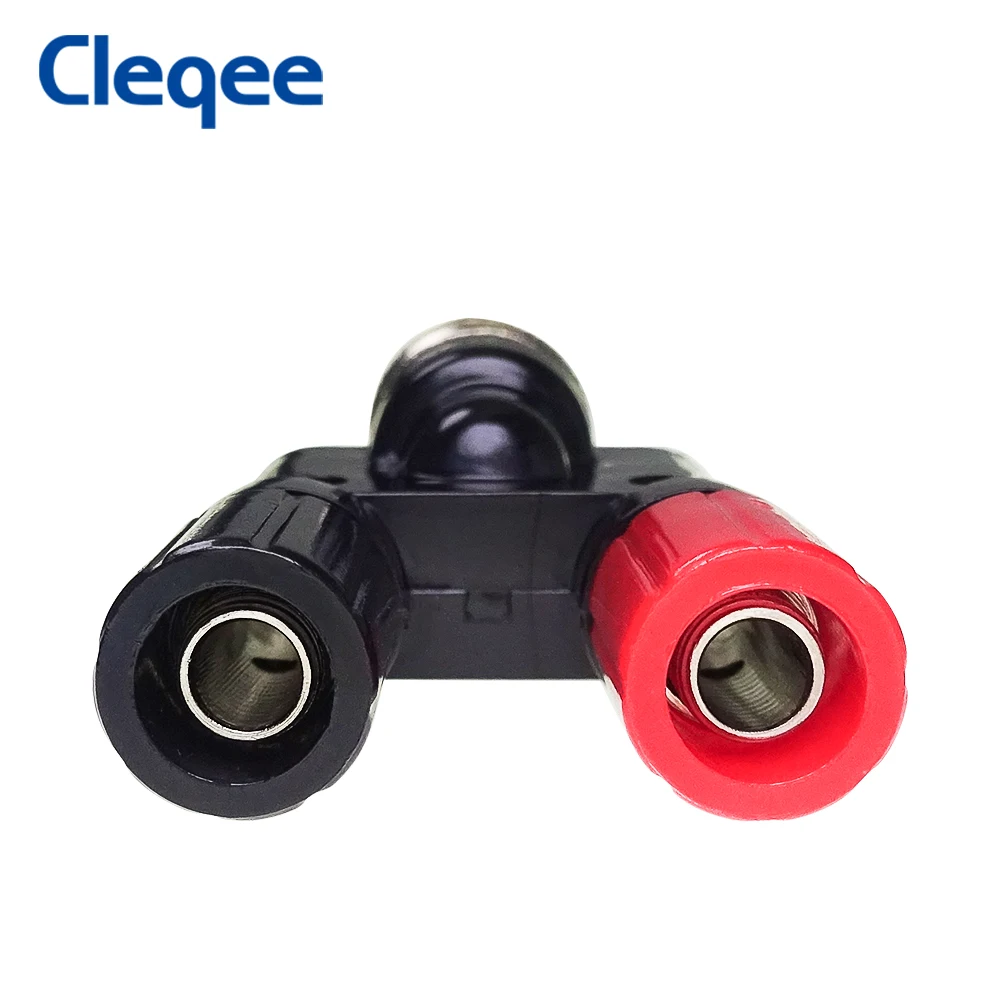 Cleqee P7009 5 шт. BNC штекер для двух двойных разъемов типа банан RF адаптер |