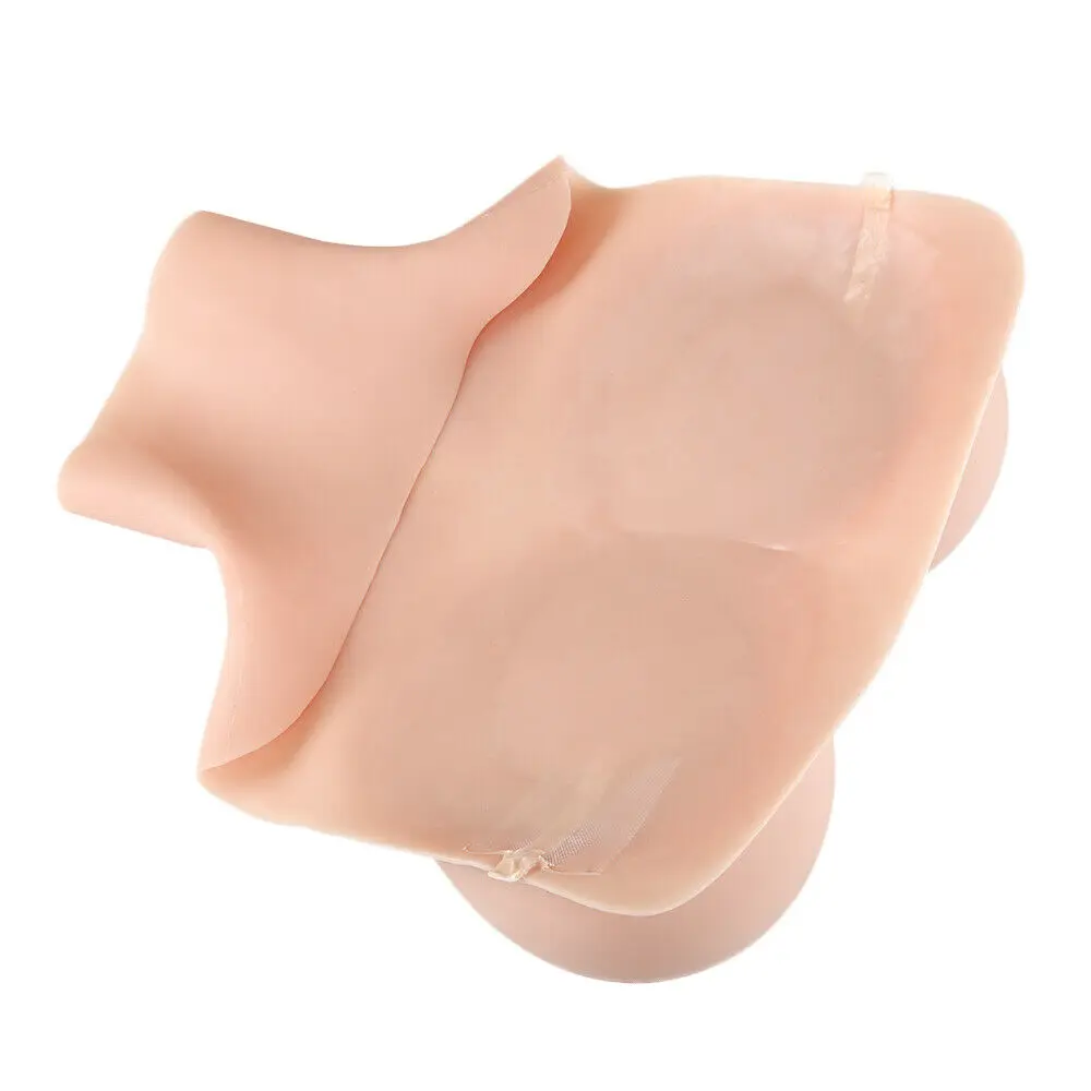 Silicone Breast Shape Forming C D E Cup Realistic False Breasts for Transvestite and Enhanced Breasts Woman High-neck Backless
