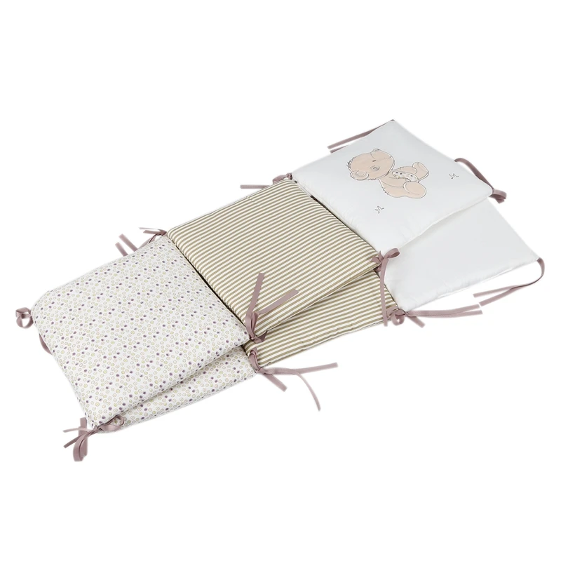 

6Pcs Baby Bed Protector Crib Bumper Pads Baby Bed Bumper in the Crib Cot Bumper Safety Cotton Blend Baby Bedding Set Rail