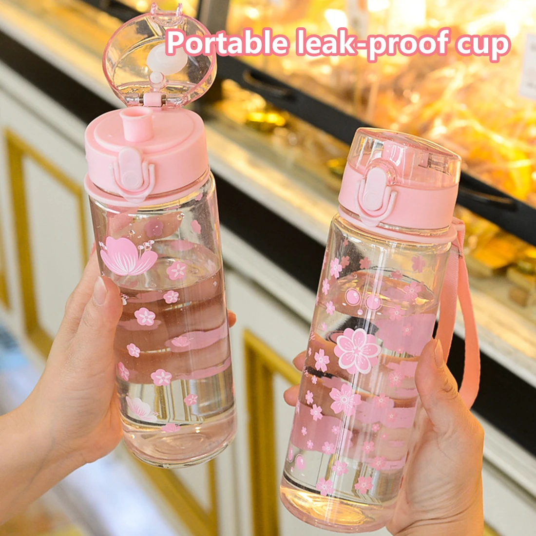 

Water bottle sport Water Bottles Portable Leak-proof cheap Water Cup 500ml cute water bottles for girls Drinking plastic terms