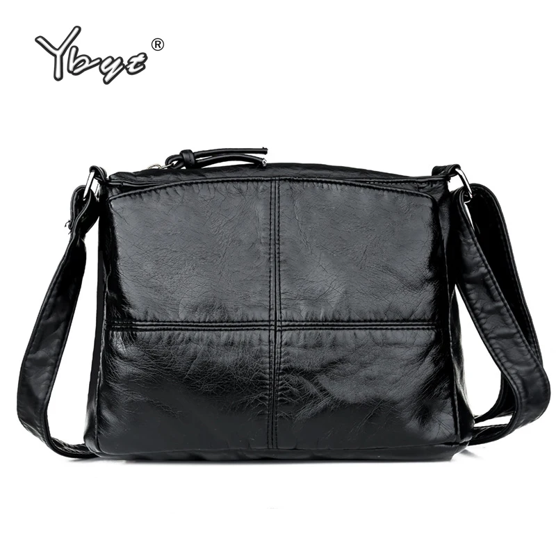 Женская кожаная сумка с множеством карманов в стиле ретро | Багаж и сумки