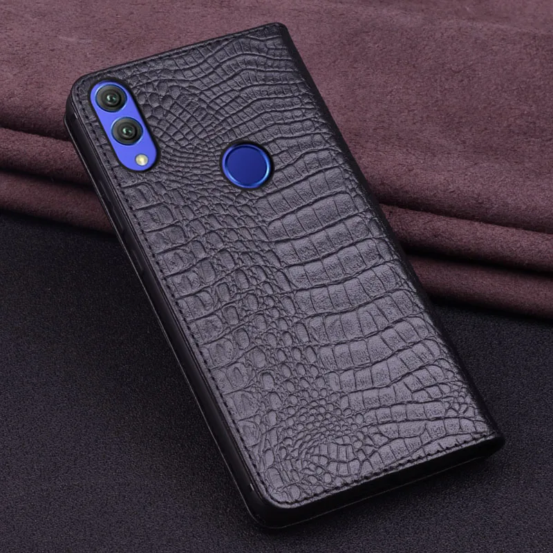 Роскошный деловой Чехол-книжка из натуральной кожи с магнитной застежкой для Huawei