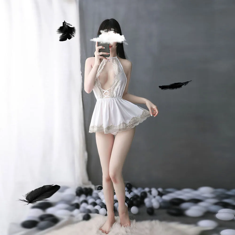 

Женское нижнее белье для взрослых, женская сексуальная одежда для сна, Эротическая Ночная одежда, женское нижнее белье для служанки, 3 цвета