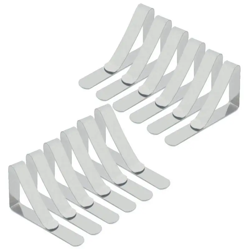 Зажимы для скатерти 12 Упаковка нержавеющая сталь держатель настольные крышки с