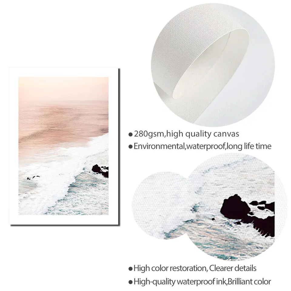 Абстрактный настенный постер в скандинавском стиле пейзаж холст живопись цветы