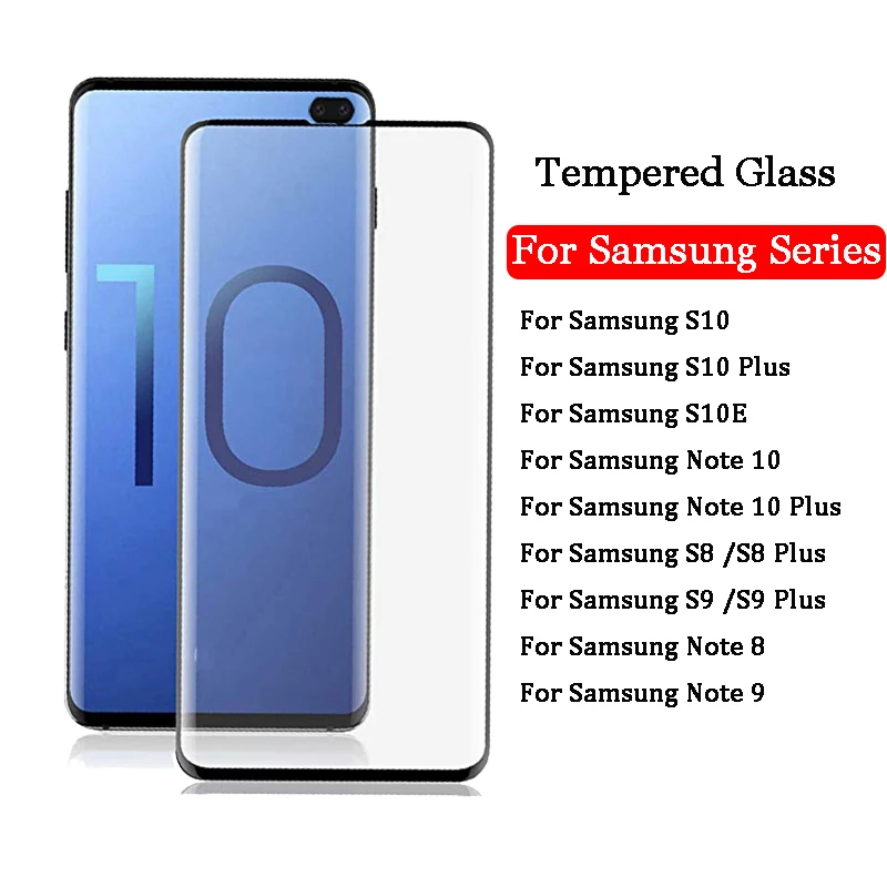 Защитное стекло на samsung Galaxy S10e S10 S9 S8 Plus Note 8 9 10 Pro Note10 Plus закаленное защитное стекло для экрана
