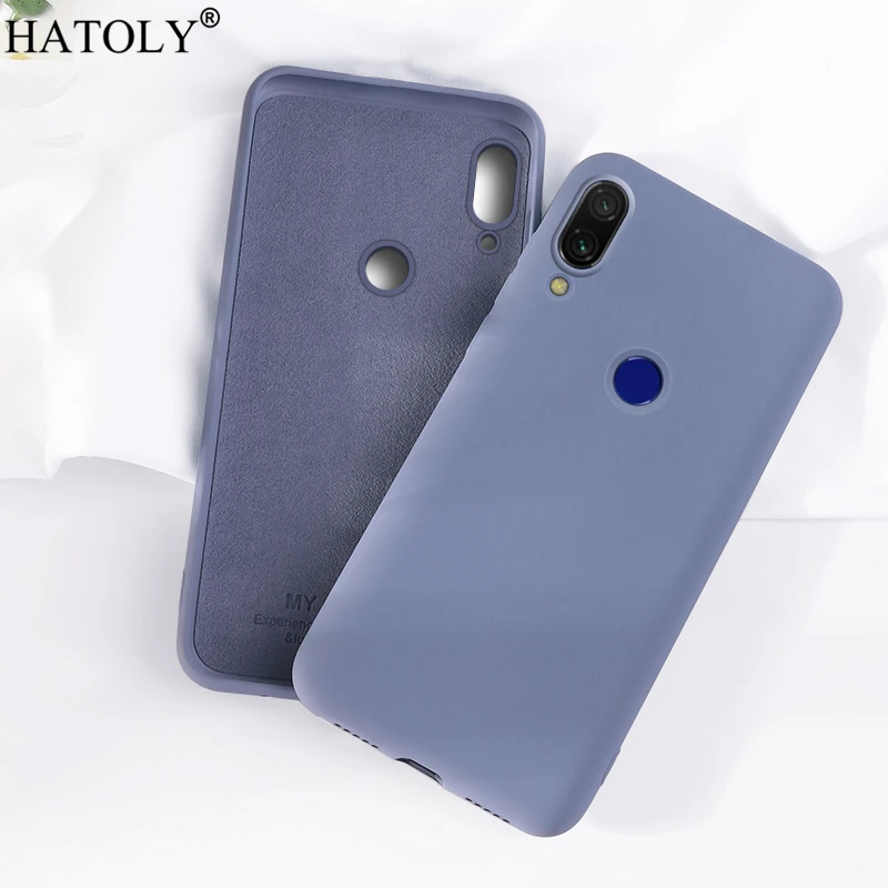 For Xiaomi Redmi 7A Case Cover for Xiaomi Redmi 7A Phone Case Soft Rubber Shell Fundas Liquid Silicone Case For Xiaomi Redmi 7A