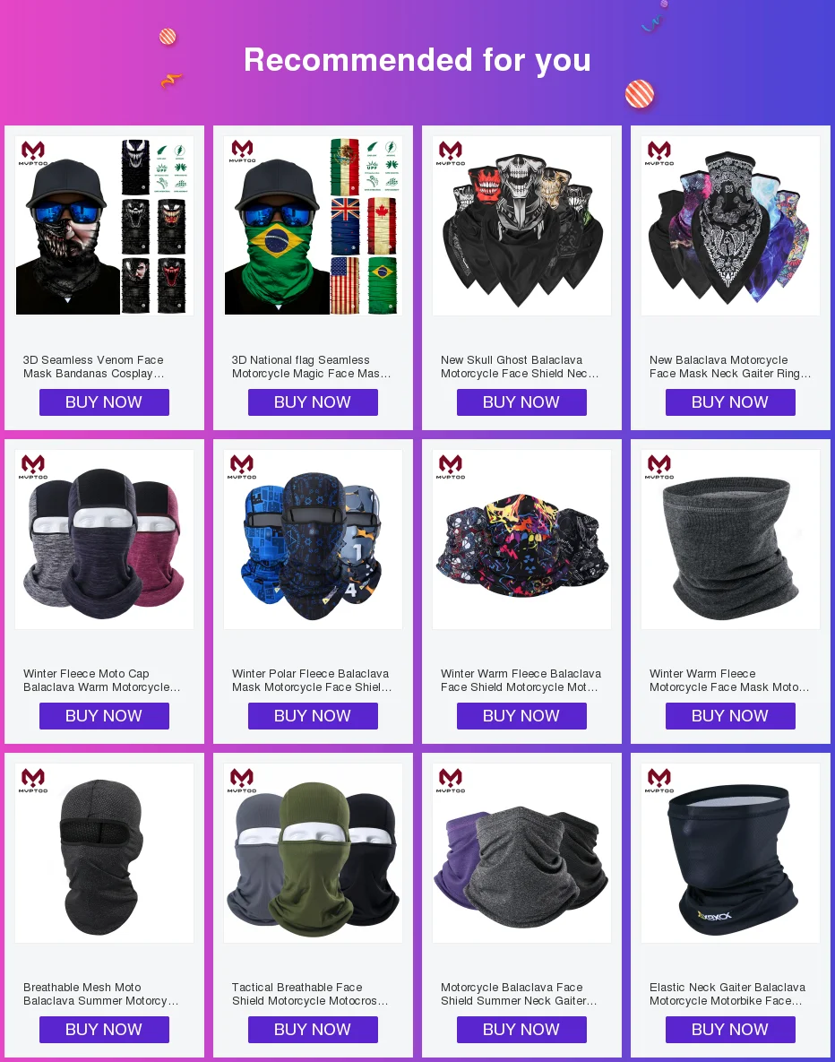 Summer Neck Gaiter Bandana Motorcycle Cycling Skiing Tube Scarf Face Mask Head Shield Moto Biker Sun Masks Anti-UV Men Girls