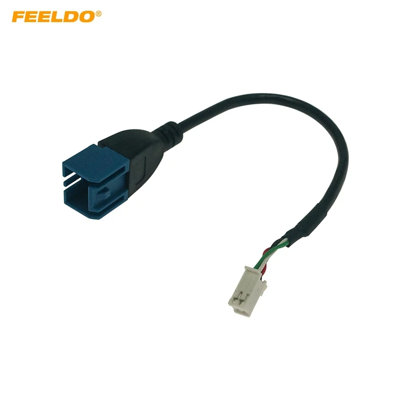 Автомобильный аудио вход FEELDO медиа провод для передачи данных мини USB к 4