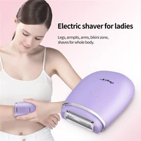 ckeyin usb charging hair shaver portable lady epilator 3 blades washable painless hair remover for face leg bikini armpit arm