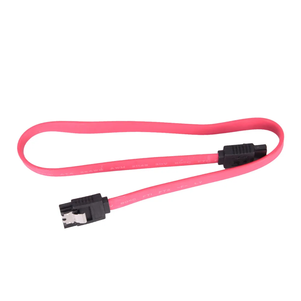 

2PCS 40cm Serial ATA SATA 3 RAID Data HDD Hard Drive Disk Signal Cables Yellow Red Straight High Speed SATA Data Cable