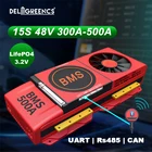 15S 300A 400A 500A BMS LiFePO4 Smart BMS с вентилятором UART RS485 modbus Bluetooth 24 в быстрое охлаждение Высокое качество новое поступление