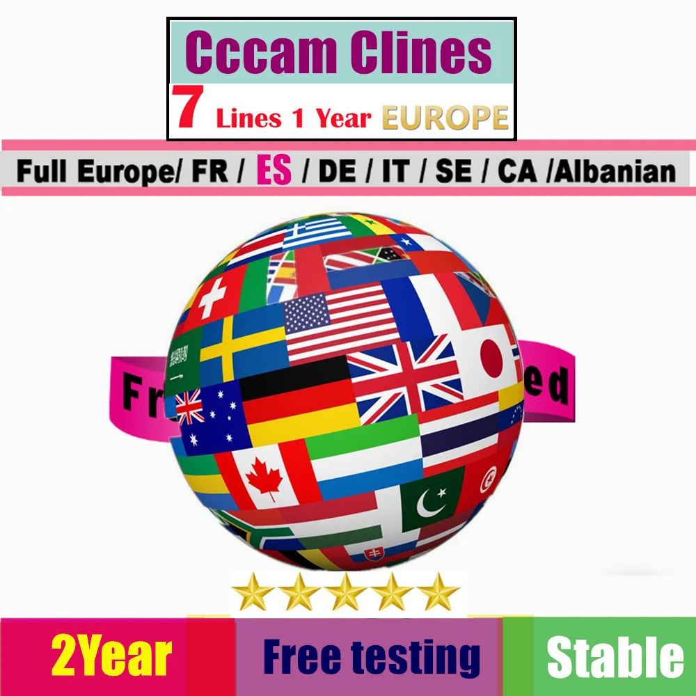 Cccam 7 линий Full HD 1 год Германия SKY Oscam cline для Европы использования спутникового ТВ