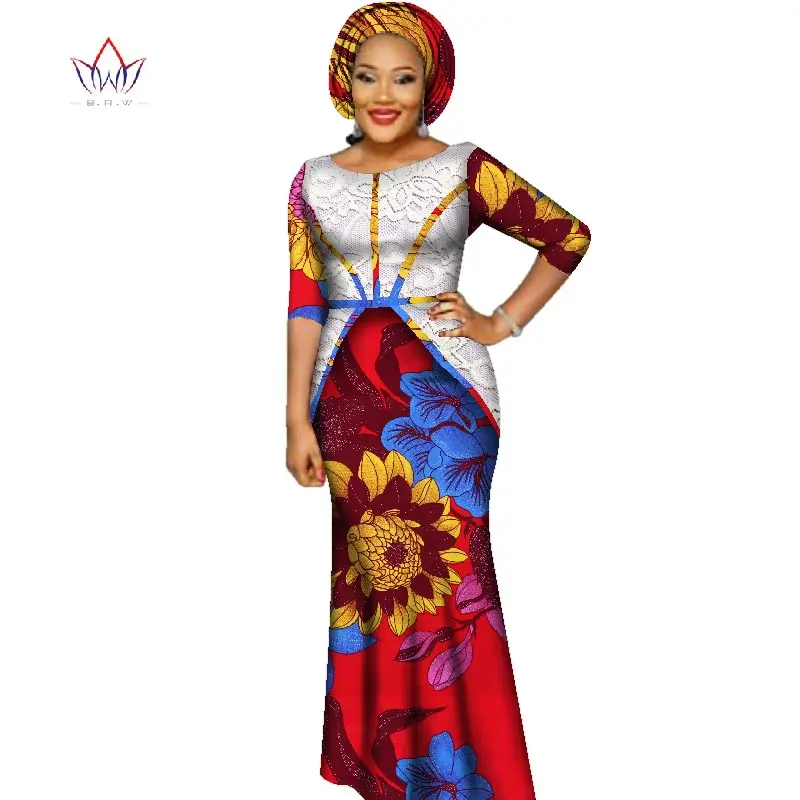 2020 африканские платья базин для женщин с коротким рукавом в африканской одежде