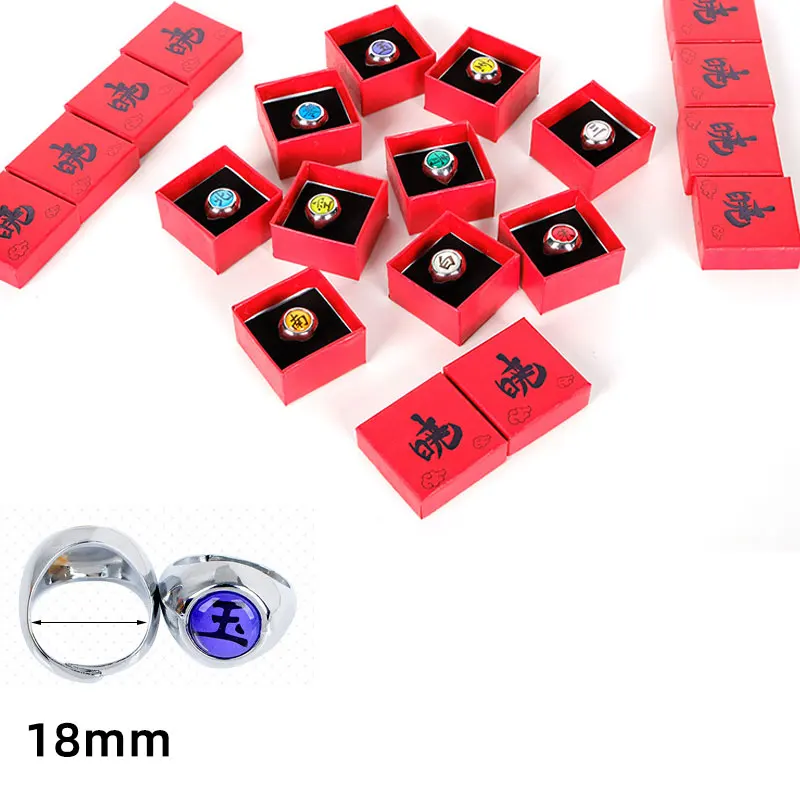 Кольцо ниндзя для косплея аниме с коробкой|Реквизит костюмов| |