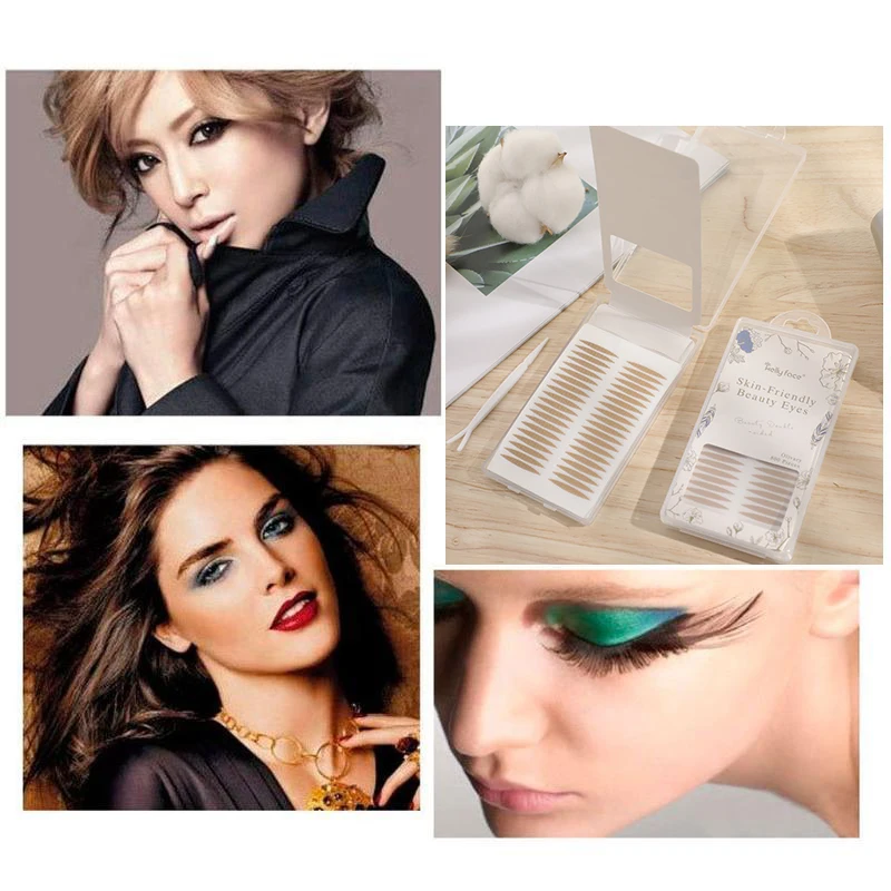 800 шт. в форме оливкового кружева наклейка для двойного века натуральный дышащий