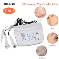 3 in 1 ultrasonic facial machine ru 638 spot tattoo freckle removal lifting skin anti aging beauty massage facial skin care spa