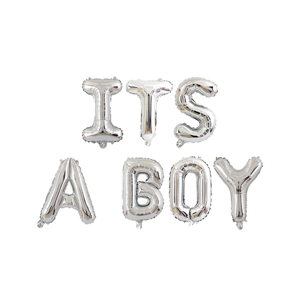 

Baby Shower 16 inch 34cm Gold Foil Balloons Its a Boy Girl Babyshower Decorations Party Supplies Gender Reveal
