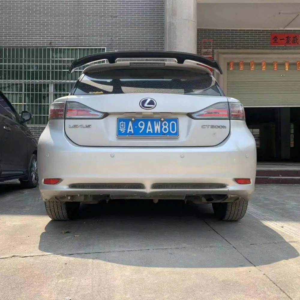 Для Lexus CT200H 2012 2013 украшение автомобиля углеродного волокна задний спойлер на багажник