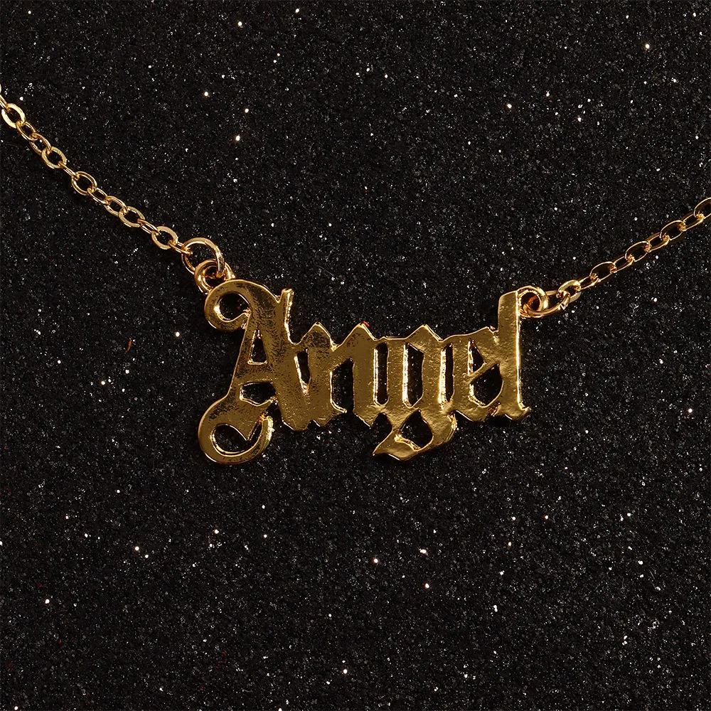 Ожерелье с буквами из нержавеющей стали 1 шт. | Украшения и аксессуары