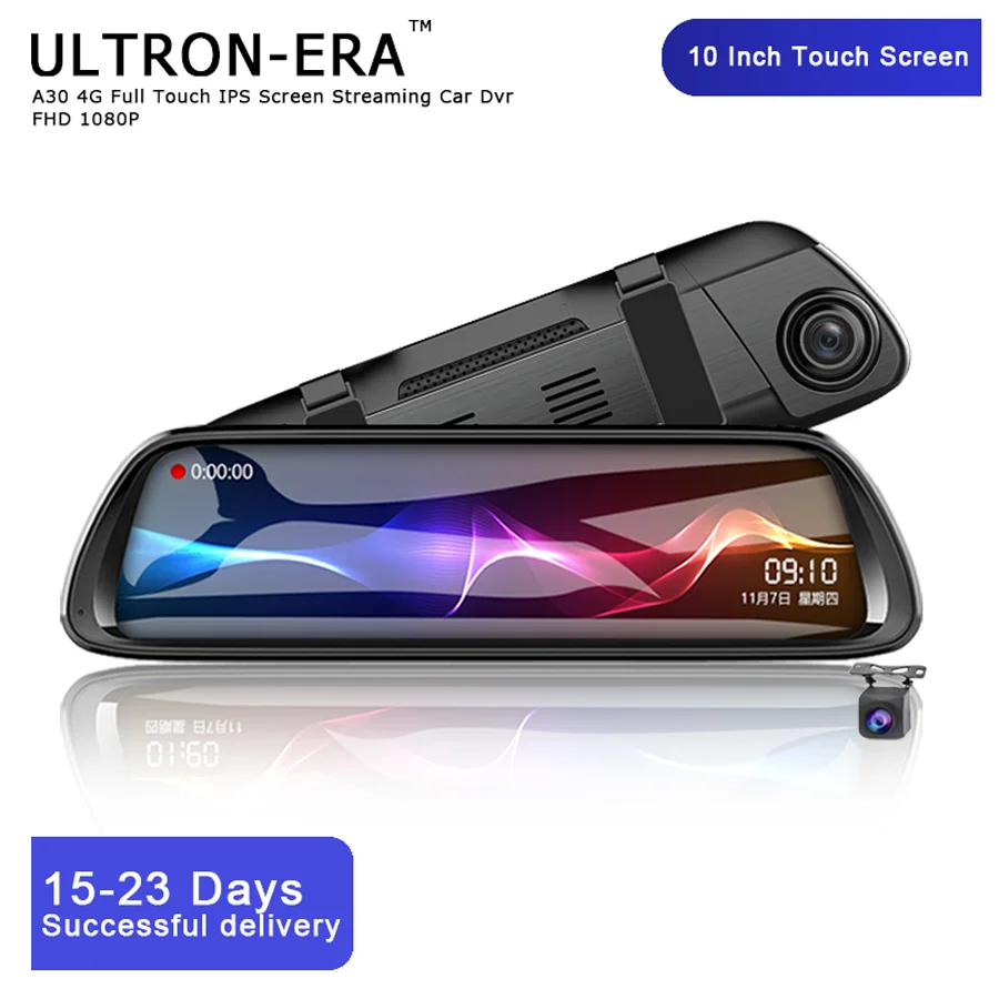 Ultron era A30 Автомобильный видеорегистратор 10 дюймов Full ips сенсорный экран FHD 1080P