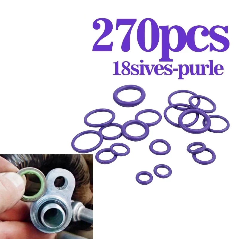 

HNBR Rubber R134a R12 O-Ring Seal Kit Assortment Set For Car Automotive A/C Air Conditioning System