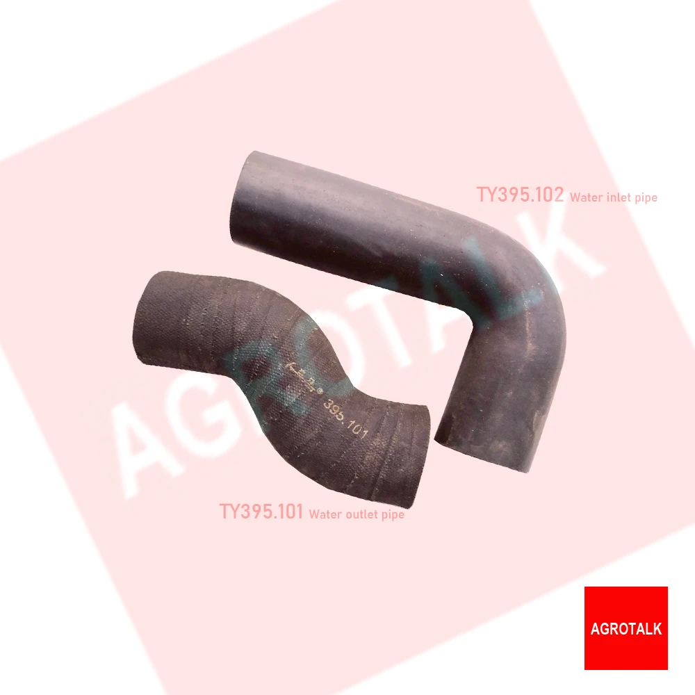 

Set of radiator hoses for JINMA JM354 tractor with Jiangdong TY395IT engine , part number : TY395.101 + TY395.102